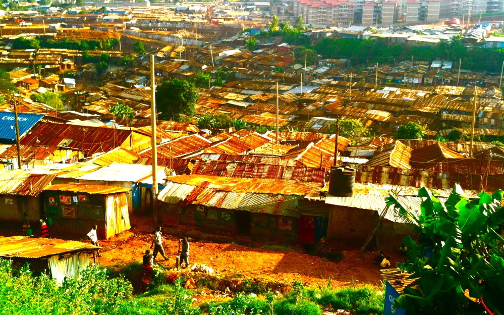 Kibera, Africa's second-largest informal settlement, or slum.