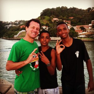 Joel, Felipe and his friend in 2013