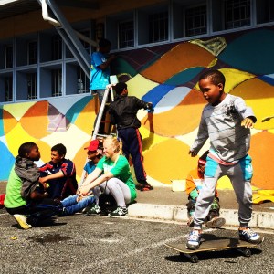 skating and painting!